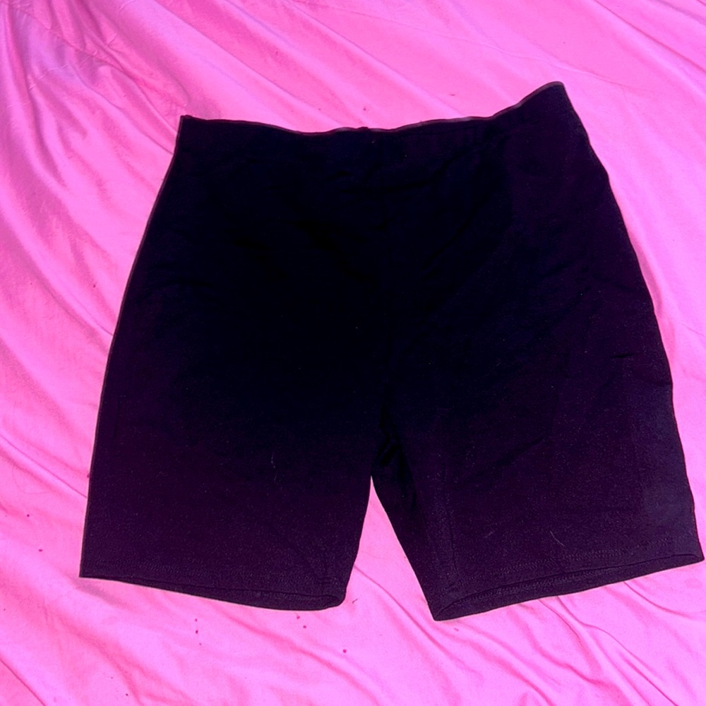 FASHION NOVA Classic Black Mini Biker Shorts Size Extra Large